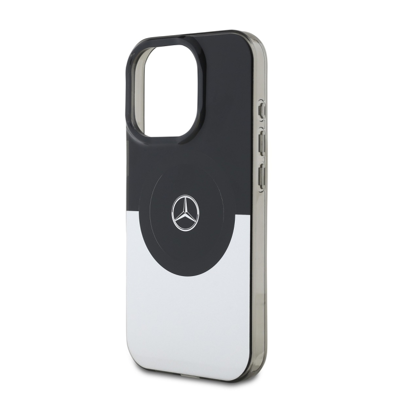 Mercedes PC/TPU Double Layer MagSafe Zadný Kryt pre iPhone 16 Pro Black/Silver