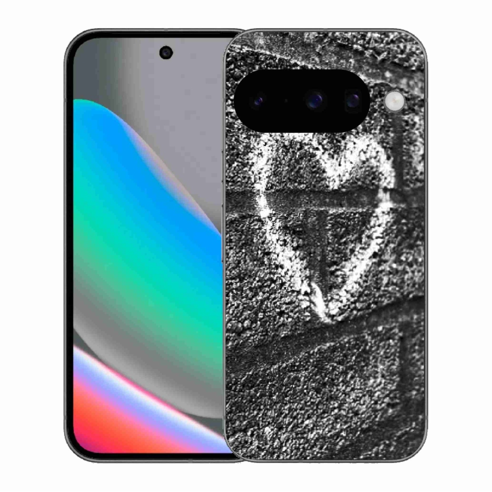 Gélový kryt mmCase na Google Pixel 10 - srdce na stene