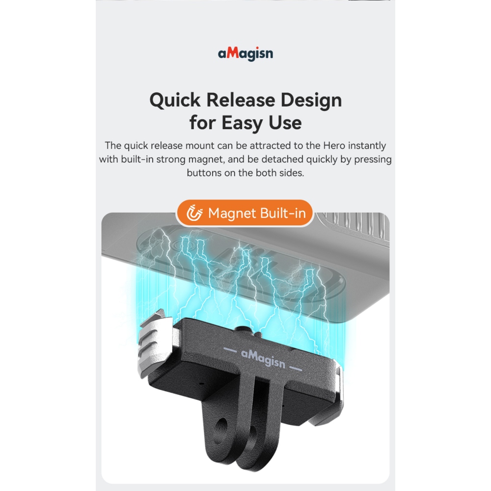 Magnetická rýchloupínacia základňa AMAGISN pre GoPro Hero13