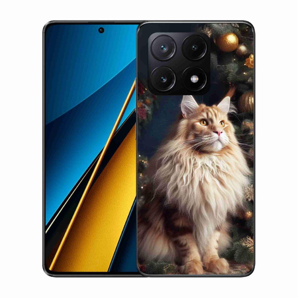 Gélový kryt mmCase na Xiaomi Poco X6 Pro 5G - mačka pri stromčeku