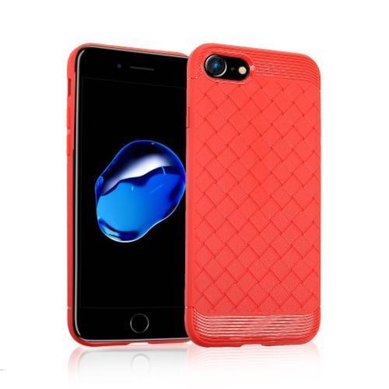 Shell gélový obal na iPhone 8 a iPhone 7 - červený