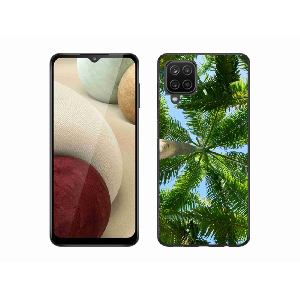 Gélový kryt mmCase na Samsung Galaxy A12 - palmy