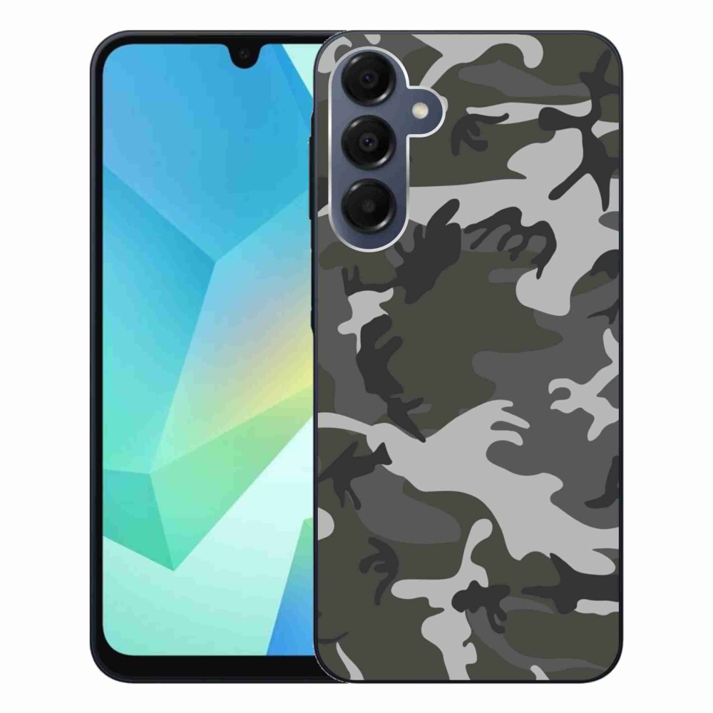 Gélový kryt mmCase na Samsung Galaxy A16 4G/5G - maskáčový vzor
