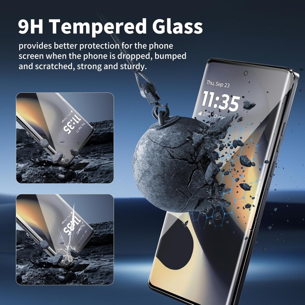 Silk celoplošné tvrdené sklo na mobil Motorola Edge 70 Pro 5G
