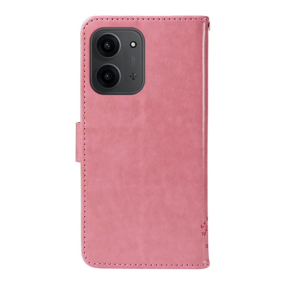 Trees knižkové púzdro na Xiaomi Redmi 15C 4G/5G (173mm) - ružové
