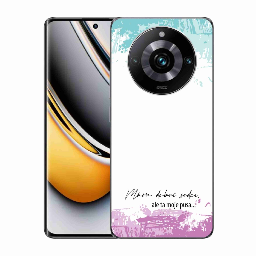Gélový kryt mmCase na Realme 11 Pro/11 Pro+ - vtipný text 3 biele pozadie