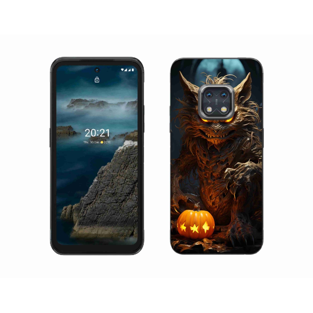 Gélový kryt mmCase na Nokia XR20 - halloweenska príšera