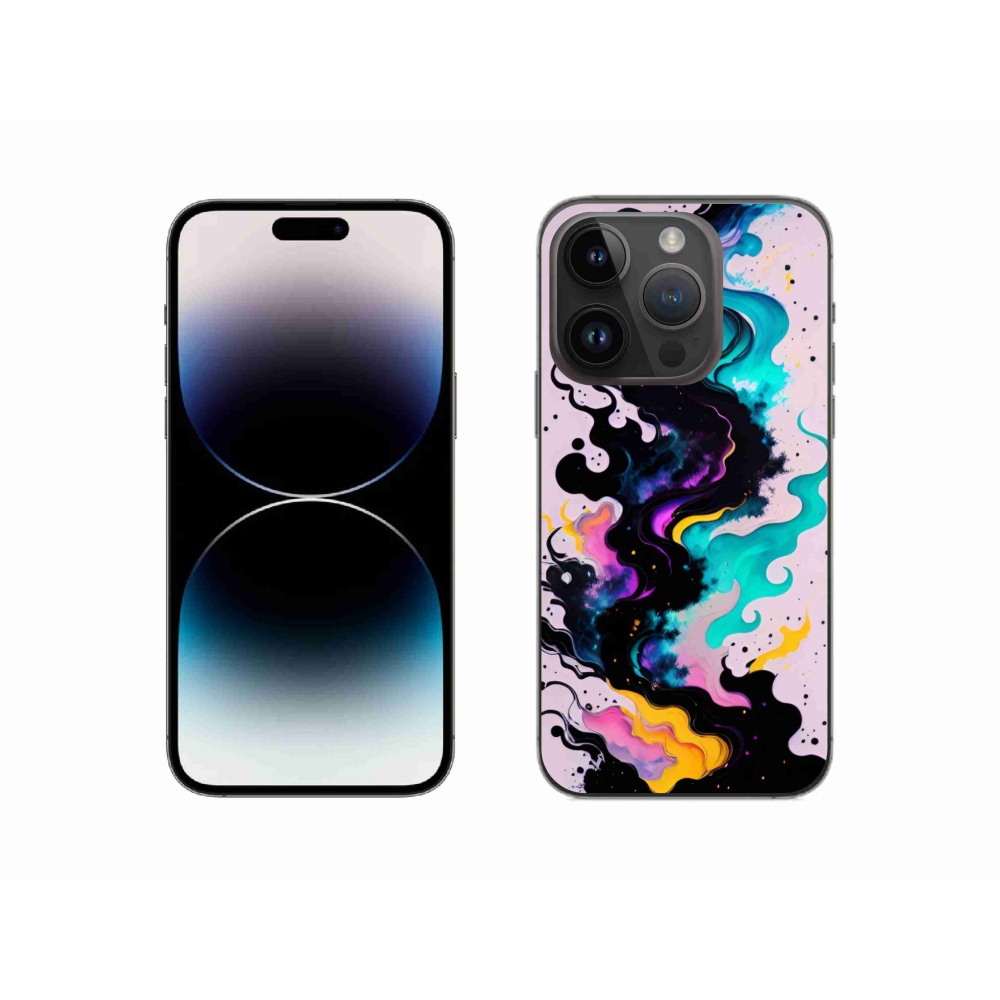 Gélový kryt mmCase na iPhone 14 Pro - abstraktný motív 4