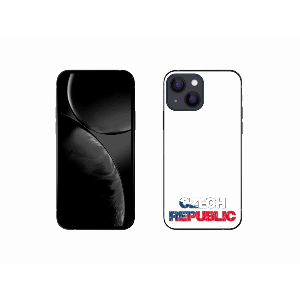 Gélový kryt mmCase na iPhone 13 mini 5.4 - Slovak Republic biele pozadie