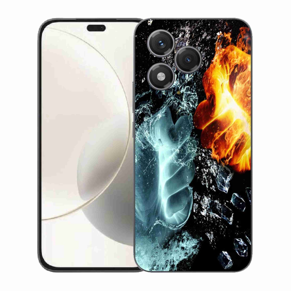 Gélový kryt mmCase na Honor 400 Lite - voda a oheň
