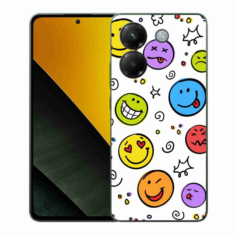 Gélový kryt mmCase na Xiaomi Poco M7 Pro 5G - smajlíci