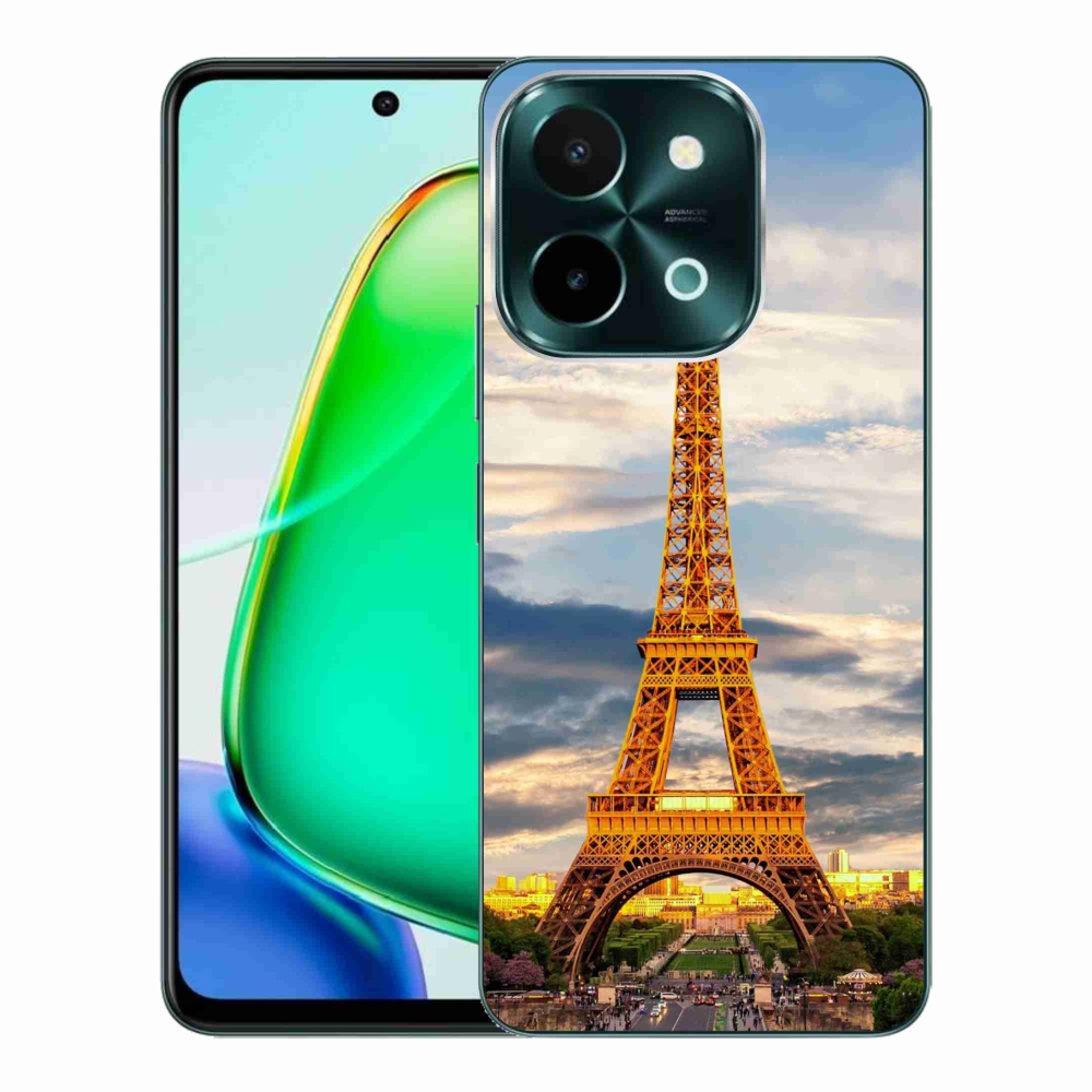 Gélový kryt mmCase na Vivo Y28 - eiffelova veža 3