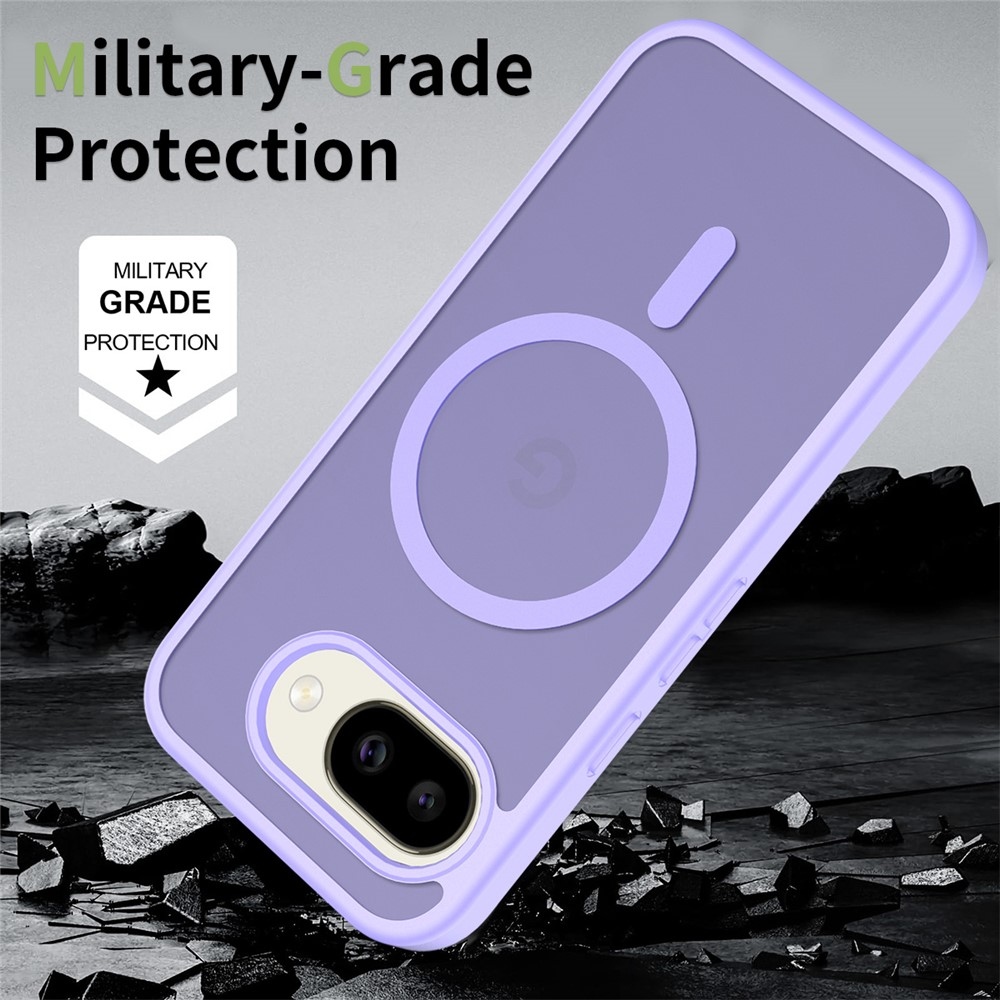 Skin gélový obal s pevným chrbtom a podporou MagSafe na Google Pixel 10a - fialový