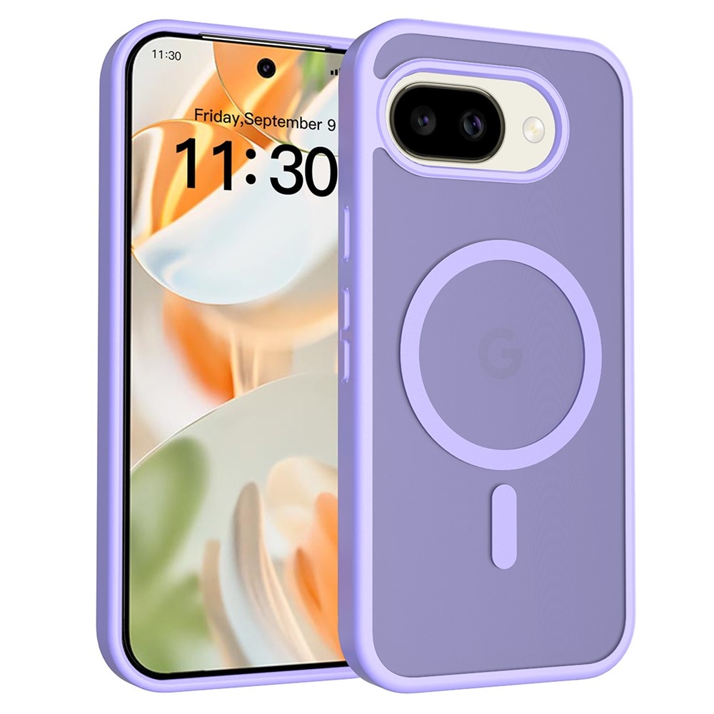 Skin gélový obal s pevným chrbtom a podporou MagSafe na Google Pixel 10a - fialový