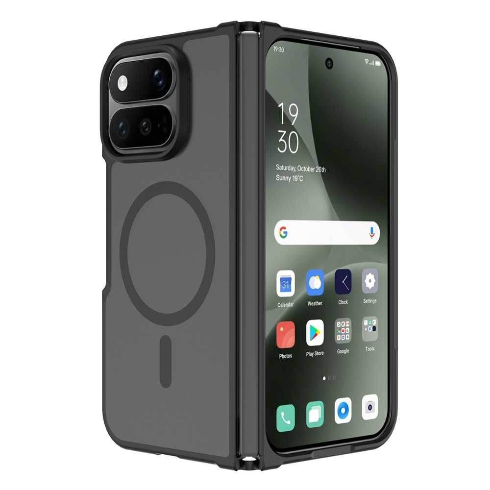 Skin gélový obal s pevným chrbtom a podporou MagSafe na Google Pixel 11 Pro Fold - čierny