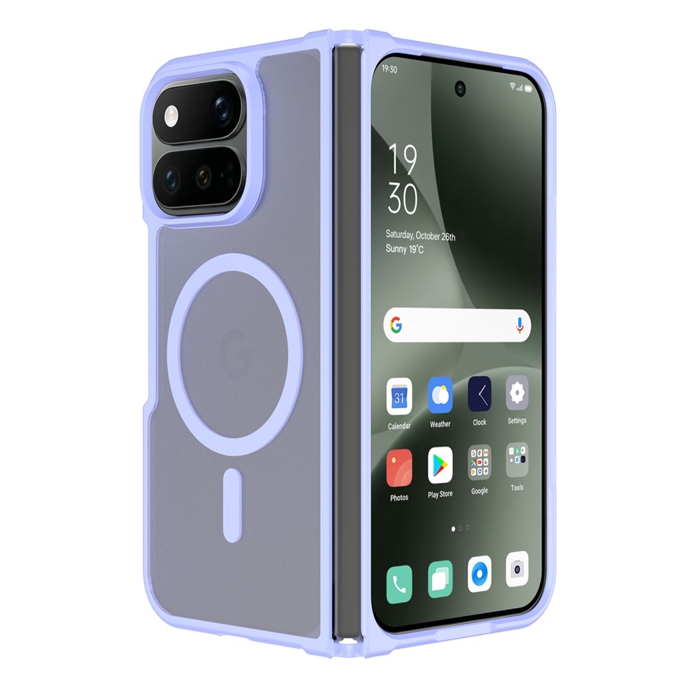 Skin gélový obal s pevným chrbtom a podporou MagSafe na Google Pixel 11 Pro Fold - fialový