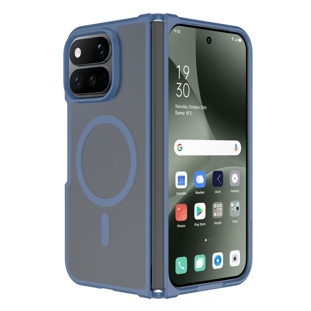 Skin gélový obal s pevným chrbtom a podporou MagSafe na Google Pixel 11 Pro Fold - modrý