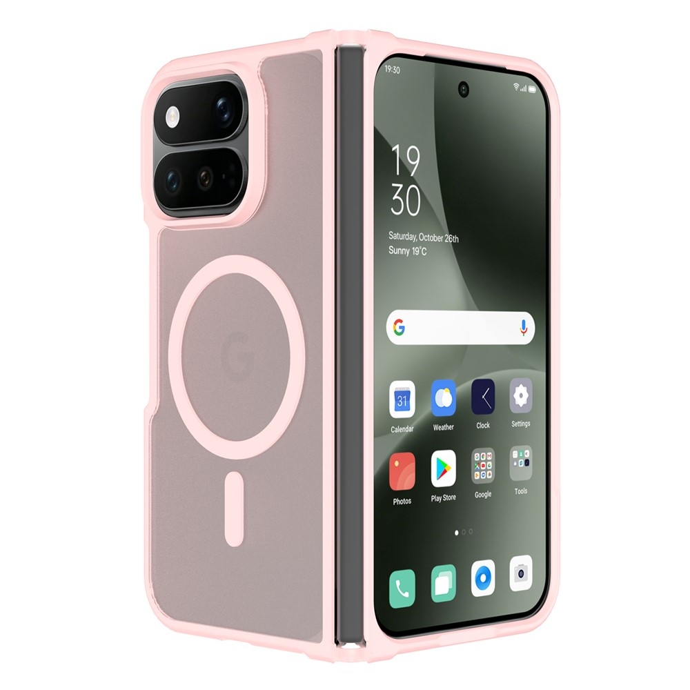 Skin gélový obal s pevným chrbtom a podporou MagSafe na Google Pixel 11 Pro Fold - ružový