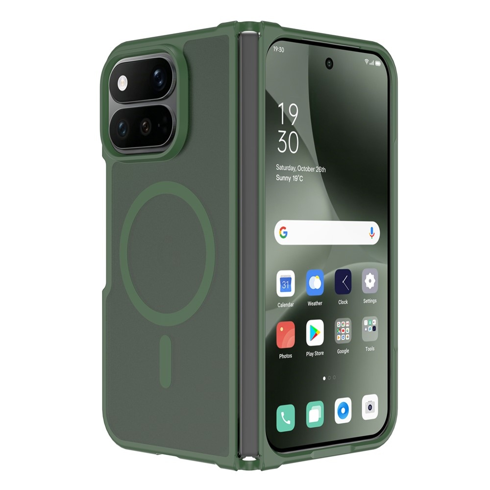 Skin gélový obal s pevným chrbtom a podporou MagSafe na Google Pixel 11 Pro Fold - zelený