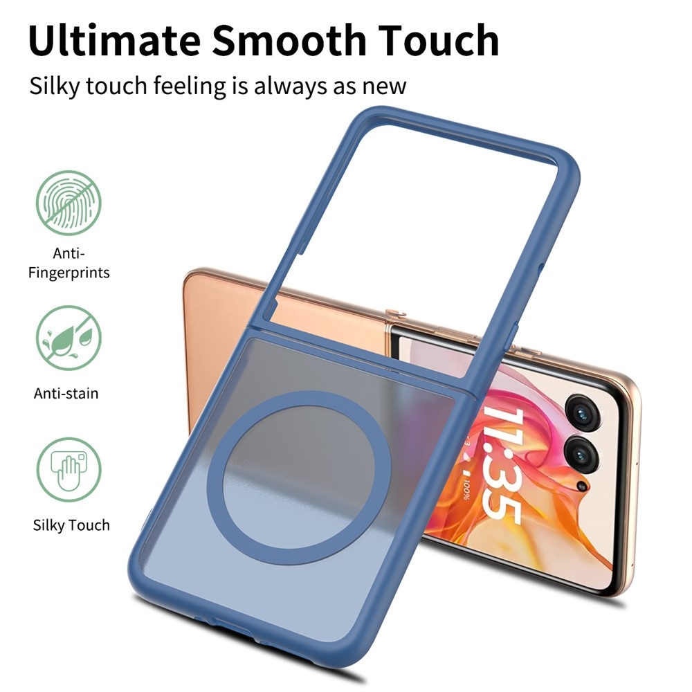 Skin gélový obal s pevným chrbtom a podporou MagSafe na Motorola Razr 60 Ultra 5G - modrý