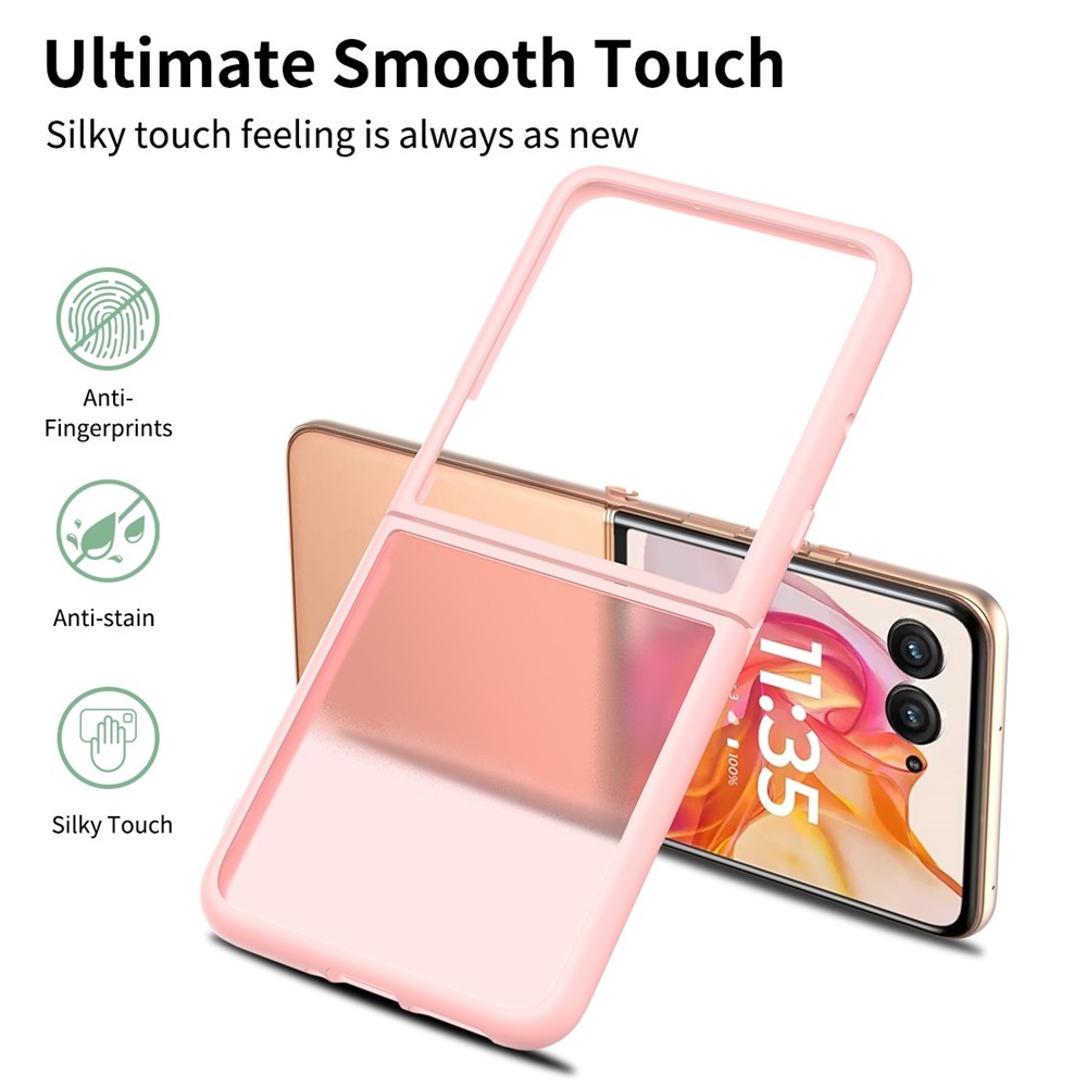 Skin gélový obal s pevným chrbtom a podporou MagSafe na Motorola Razr 60 Ultra 5G - ružový