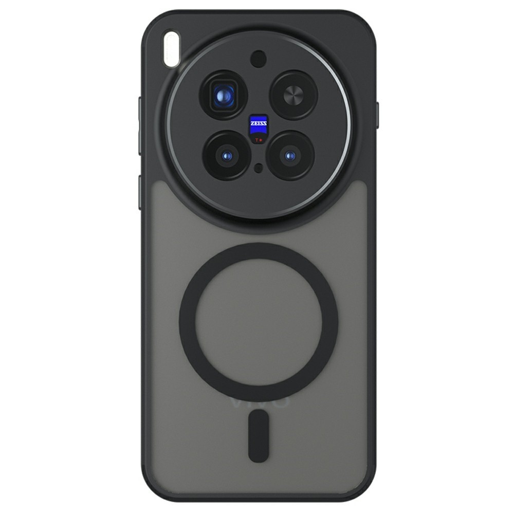 Skin gélový obal s pevným chrbtom a podporou MagSafe na Vivo X300 Pro 5G - čierny