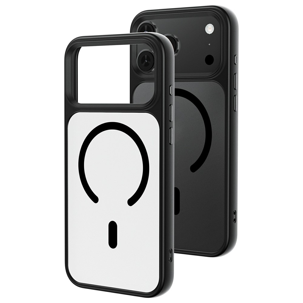 Skinny gélový obal s pevným chrbtom a MagSafe na iPhone 18 Pro Max/17 Pro Max - čierny