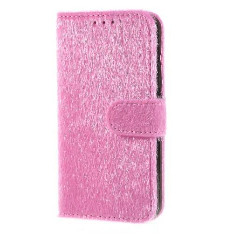 Skiny Pu kožené zapínacie púzdro na iPhone 7 Plus a iPhone 8 Plus - ružové