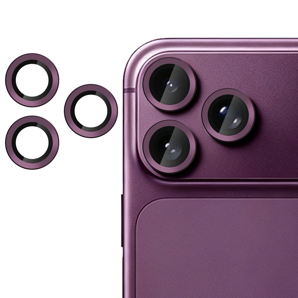 Sklo šošovky fotoaparátu na iPhone 18 Pro Max/18 Pro (samostatné sklá) - vínové