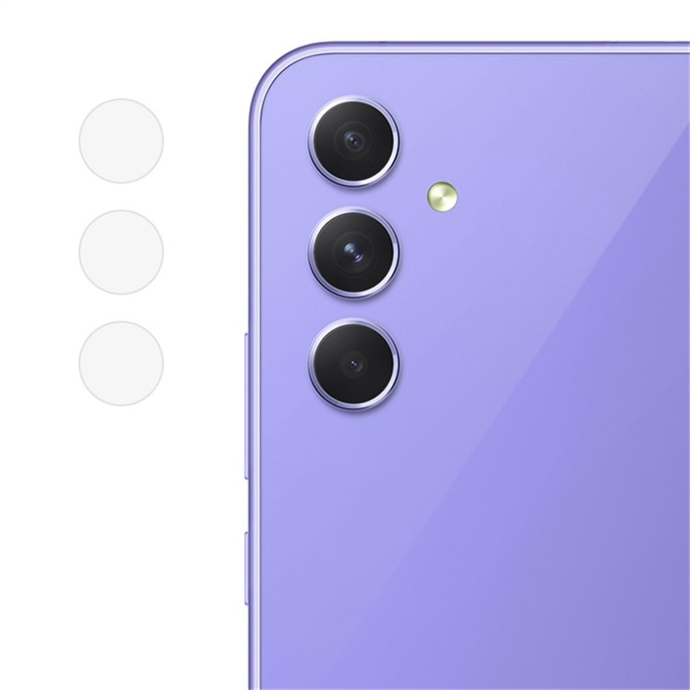 Sklo šošovky fotoaparátu na Samsung Galaxy A15 4G/5G (samostatné sklá) - čierne