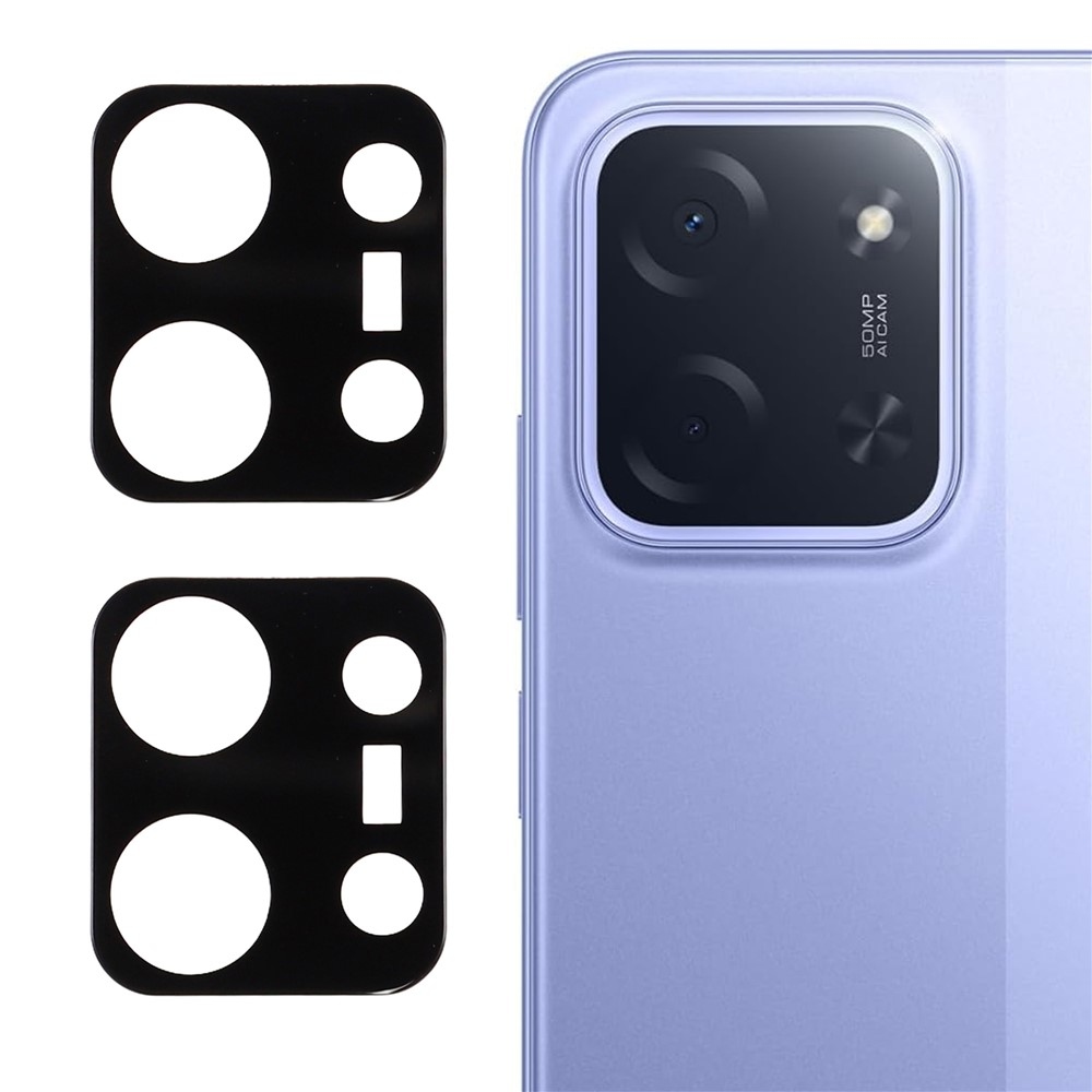 Sklo šošovky fotoaparátu na Xiaomi Poco C85 4G (171mm) 2ks - čierne