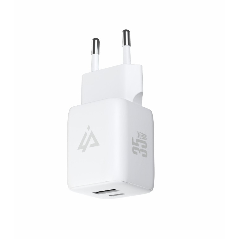 iPEAX GaN Sieťová nabíjačka 35 W, 1x USB-C a 1x USB-A - biela