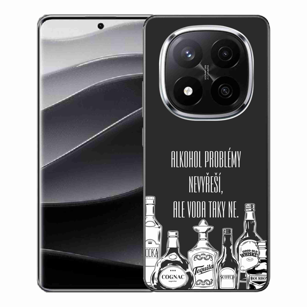 Gélový kryt mmCase na Xiaomi Redmi Note 14 Pro+ 5G - vtipný text čierne pozadie