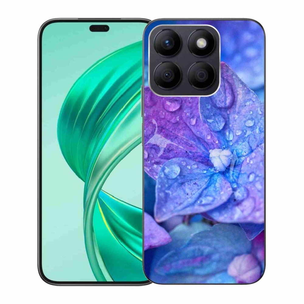 Gélový kryt mmCase na Honor X8b - fialový kvet