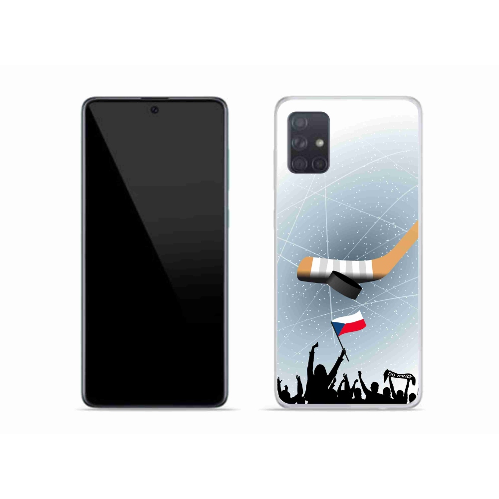 Gélový kryt mmCase na Samsung Galaxy A51 - fanúšikovia hokeja