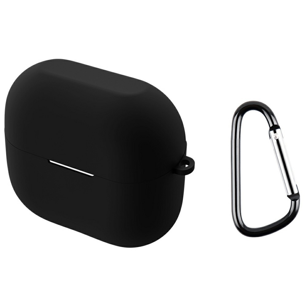 Sleeve silikónový obal s karabínou na Samsung Galaxy Buds3 FE - čierny