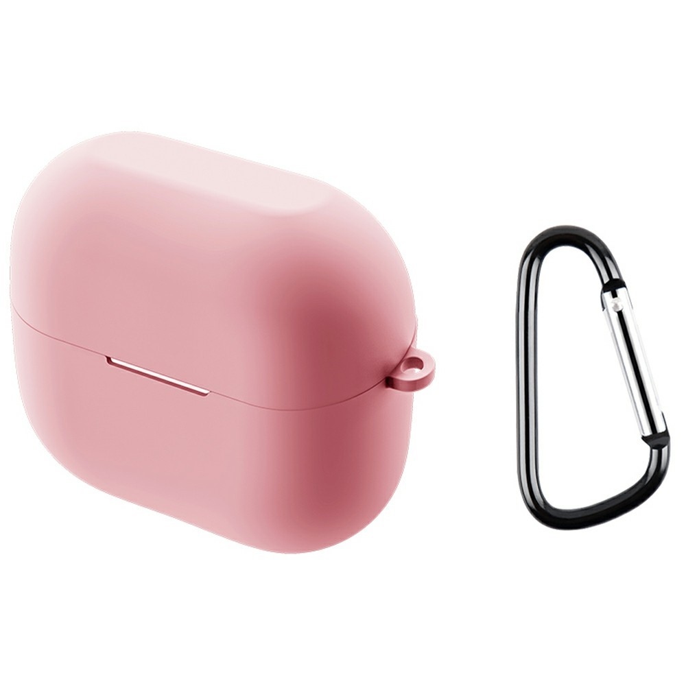 Sleeve silikónový obal s karabínou na Samsung Galaxy Buds3 FE - ružový