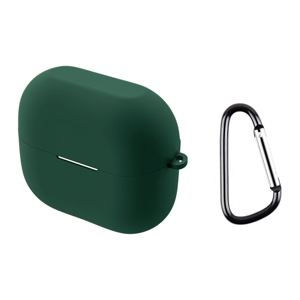 Sleeve silikónový obal s karabínou na Samsung Galaxy Buds3 Pro/Buds3 - zelený