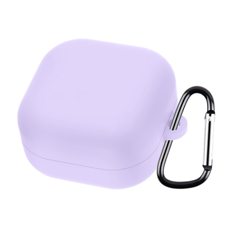 Sleeve silikónový obal s karabínou na Samsung Galaxy Buds4 Pro/Buds4 - svetlofialový
