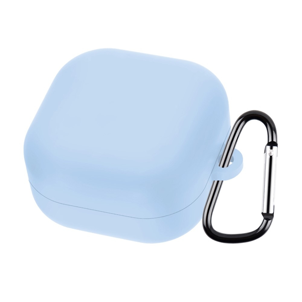 Sleeve silikónový obal s karabínou na Samsung Galaxy Buds4 Pro/Buds4 - svetlomodrý
