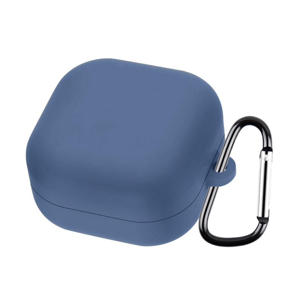 Sleeve silikónový obal s karabínou na Samsung Galaxy Buds4 Pro/Buds4 - tmavomodrý