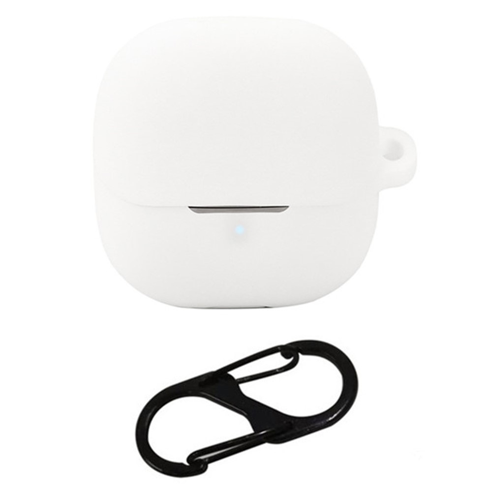 Sleeve silikónový obal s karabínou na Xiaomi Buds 5 - biely