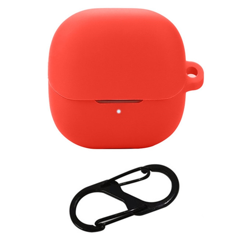 Sleeve silikónový obal s karabínou na Xiaomi Buds 5 - červený