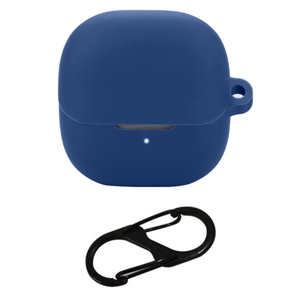 Sleeve silikónový obal s karabínou na Xiaomi Buds 5 - tmavomodrý