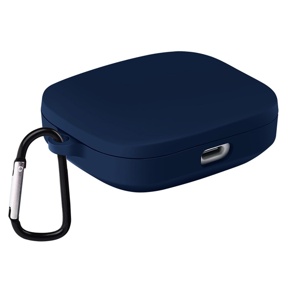 Sleeve silikónový obal s karabínou na Xiaomi Redmi Buds 6 Active - tmavomodrý