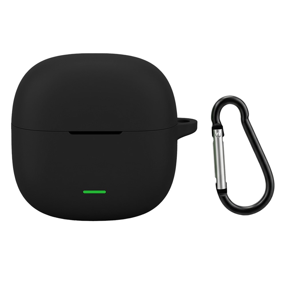 Sleeve silikónový obal s karabínou na Xiaomi Redmi Buds 8 Active - čierny