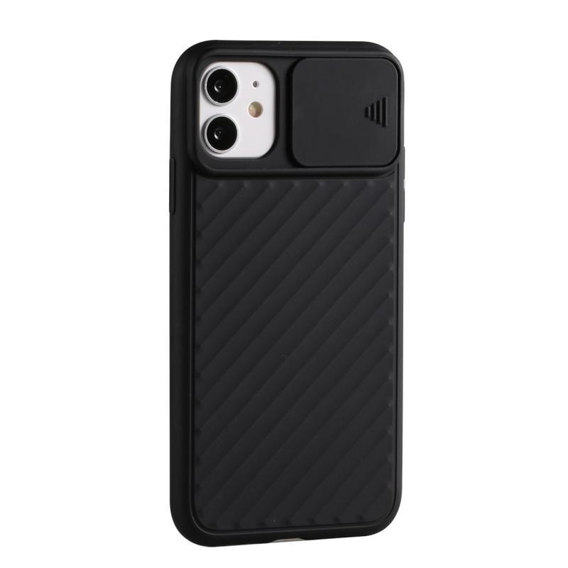 Slide gélový obal na mobil iPhone 12 mini - čierny