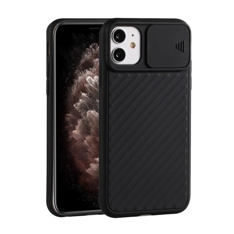 Slide gélový obal na mobil iPhone 12 mini - čierny