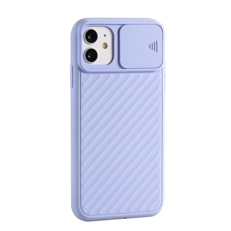 Slide gélový obal na mobil iPhone 12 mini - fialový