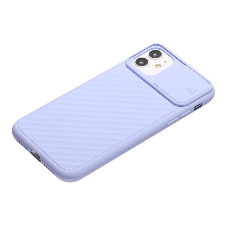 Slide gélový obal na mobil iPhone 12 mini - fialový